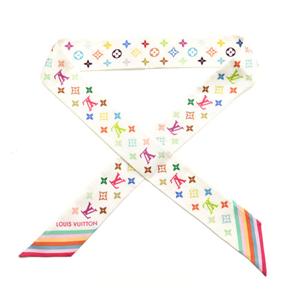 Louis Vuitton LV X TM Silk Monogram Multicolor BB Bandeau White 1 of 5