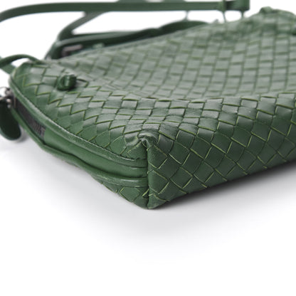 Bottega Veneta Nappa Intrecciato Nodini Crossbody Messenger Green 6 of 9