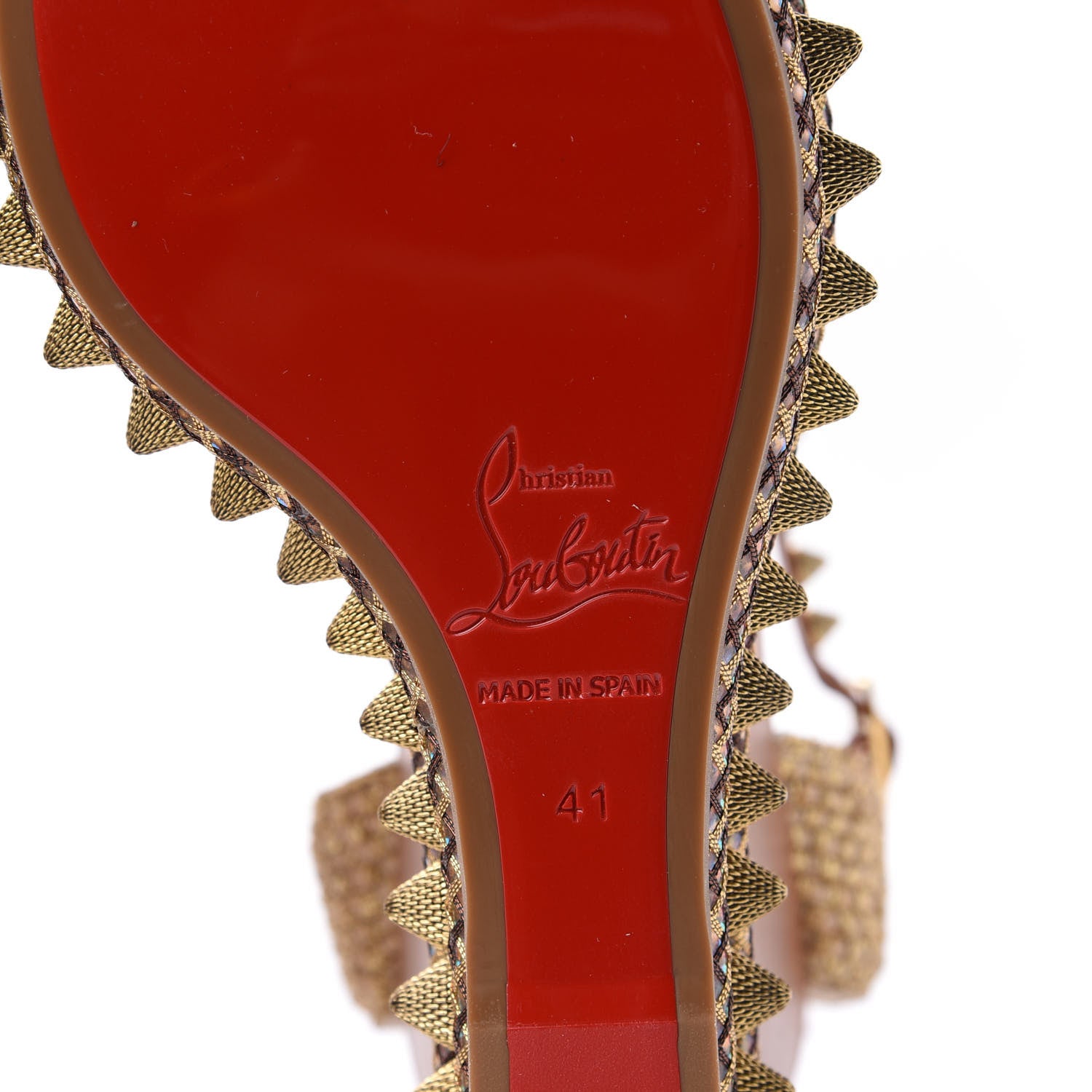 Christian Louboutin Calfskin Cordorella 110 Wedge Sandals 41 Version Cuoio 9 of 12