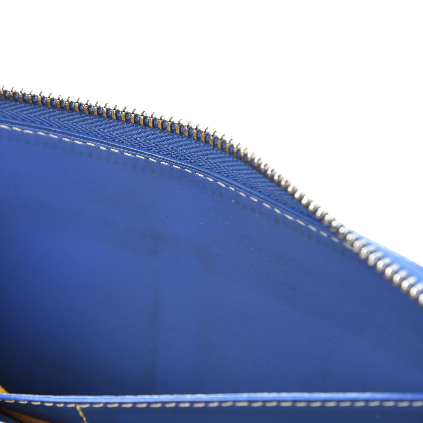 Goyardine Matignon Zip Around GM Wallet Blue