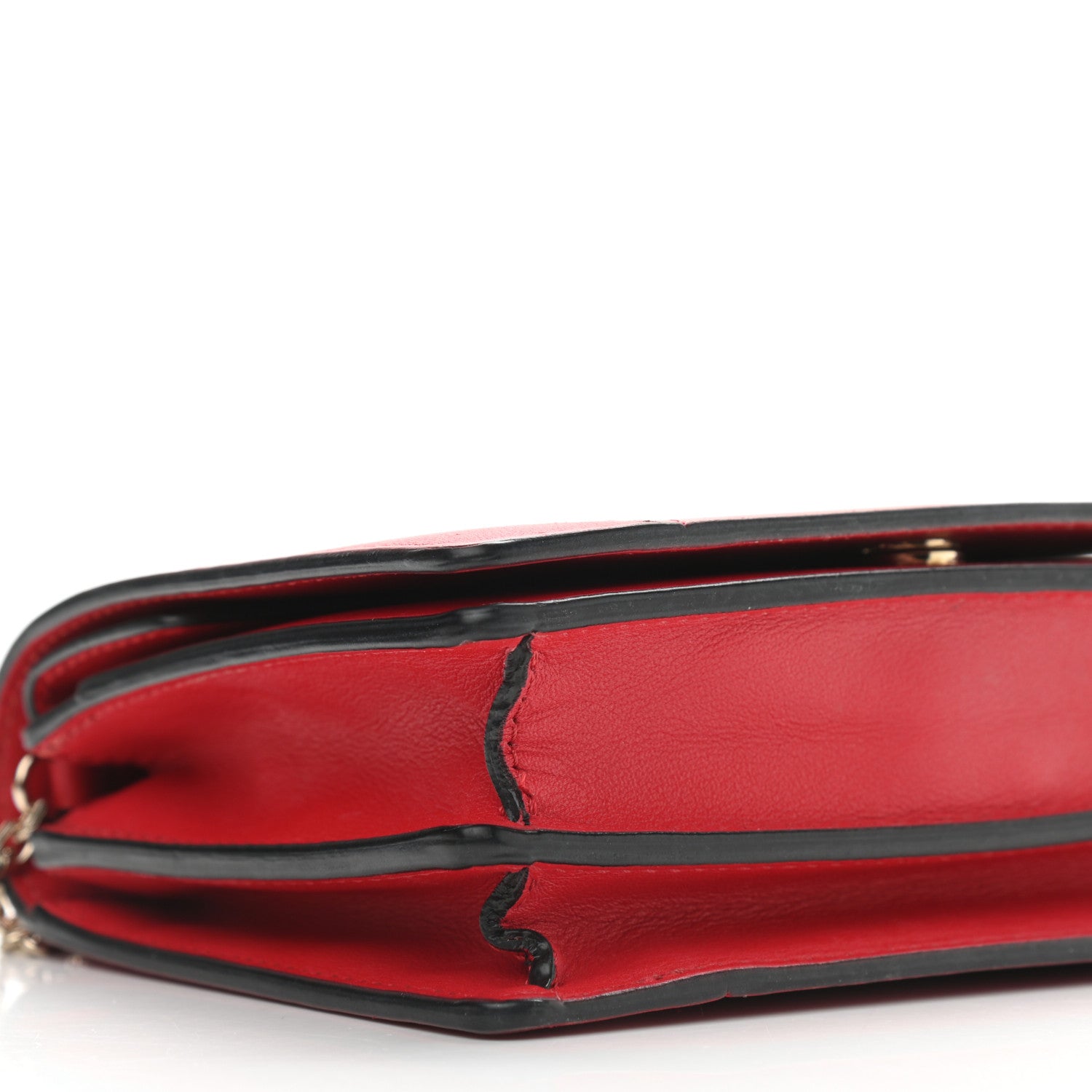 Valentino Garavani Calfskin VLogo Inlay Chain Pouch Rouge Pur White 7 of 18