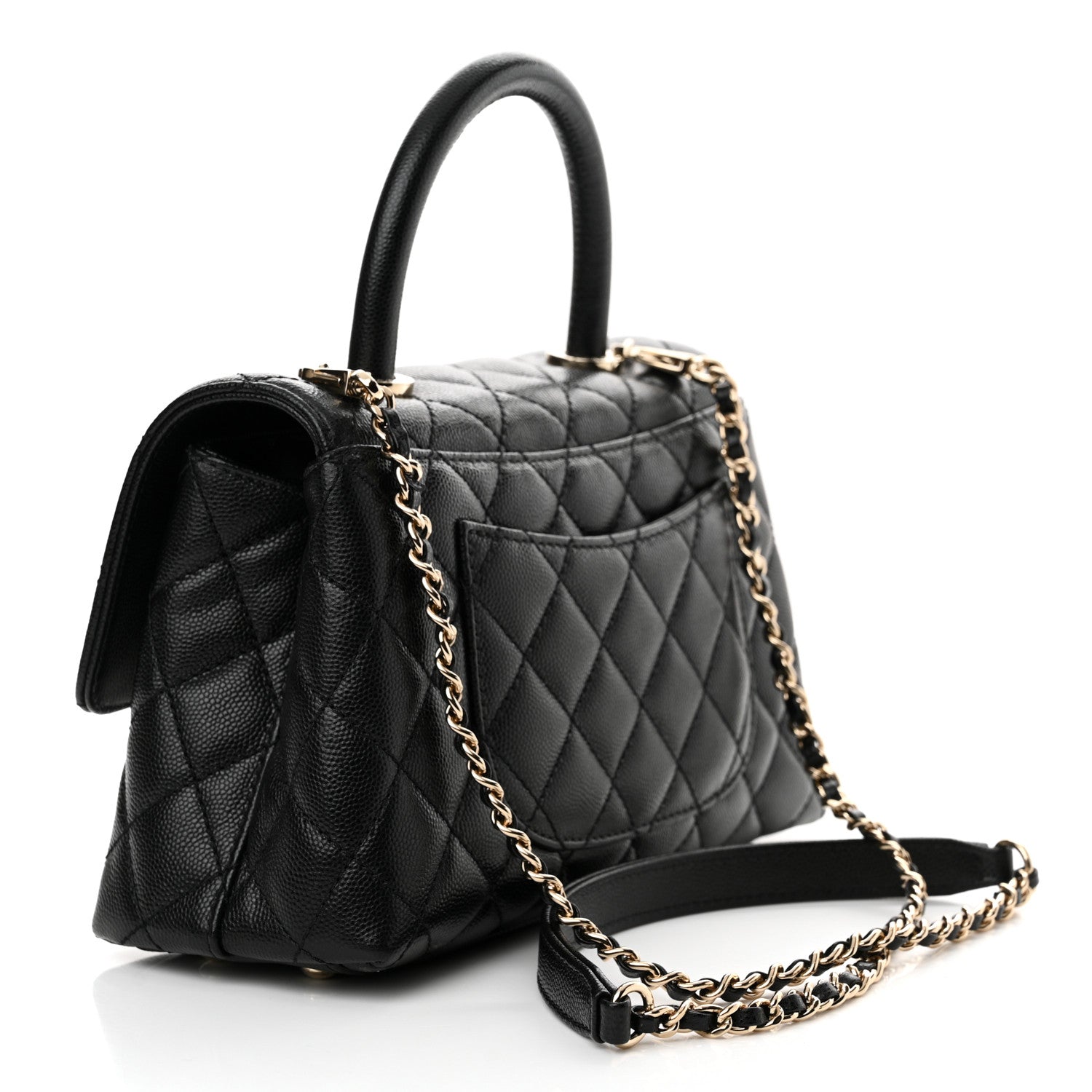 Chanel Caviar Quilted Mini Coco Handle Flap Black 3 of 10