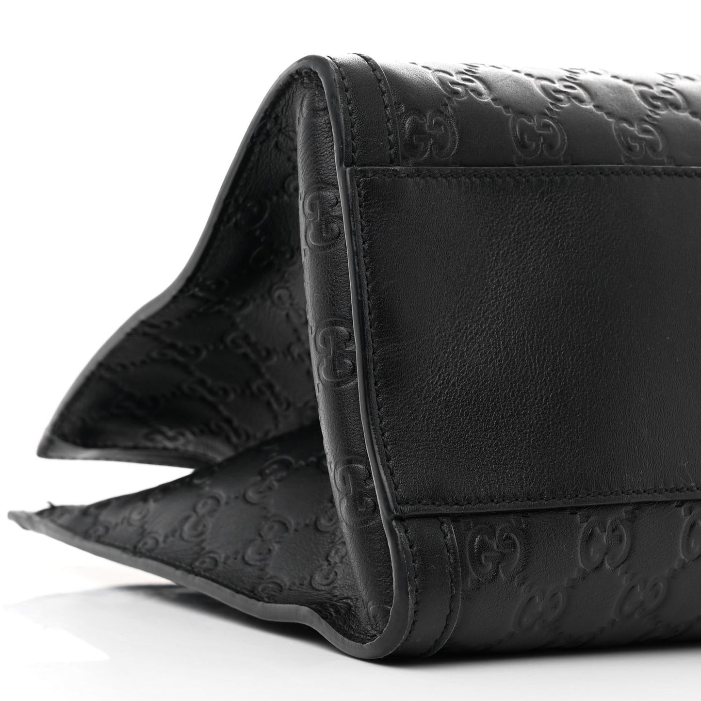 Guccissima Medium Padlock Tote Black