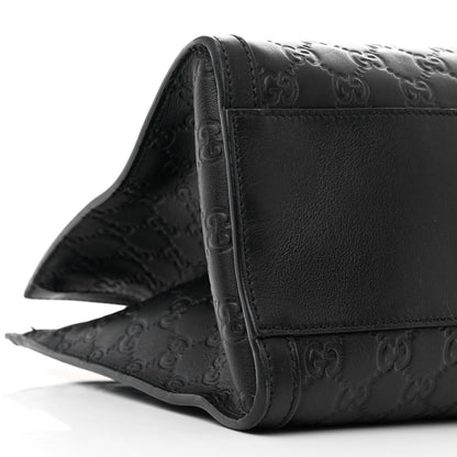 Gucci Guccissima Medium Padlock Tote Black 9 of 11