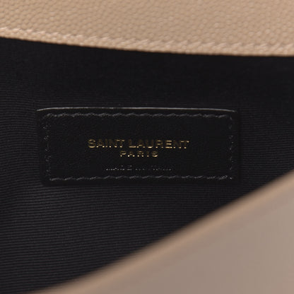 Saint Laurent Grain De Poudre Uptown Pouch Dark Beige 6 of 7