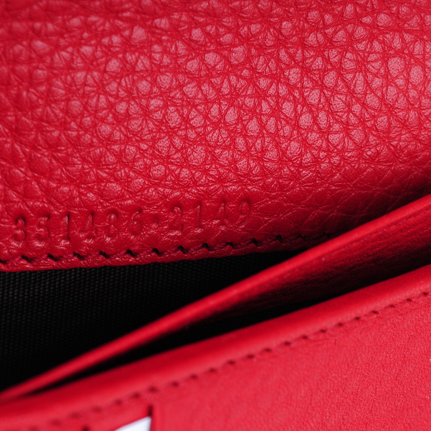 Calfskin Medium Soho Zip Around Wallet Tabasco Red