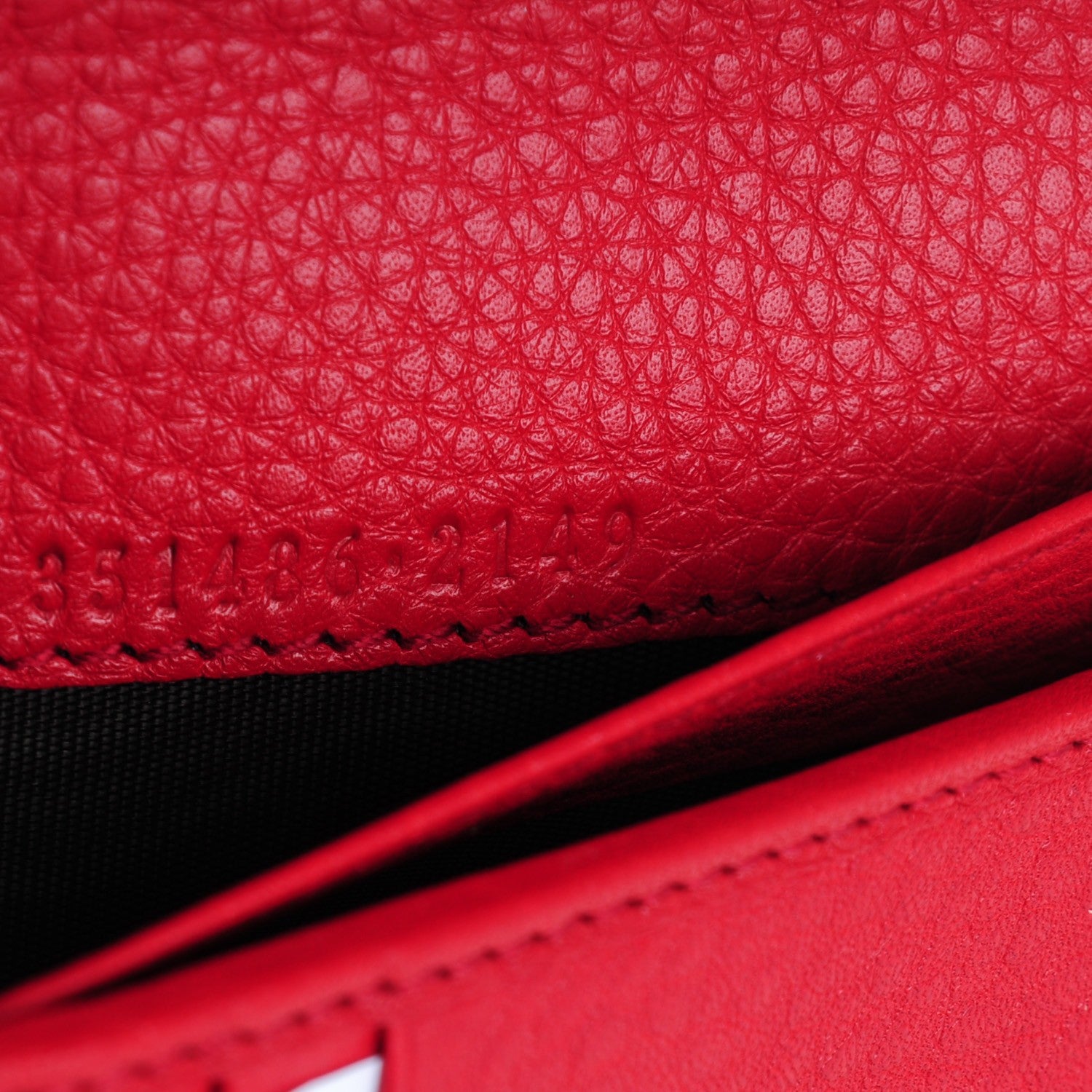 Gucci Calfskin Medium Soho Zip Around Wallet Tabasco Red 7 of 7