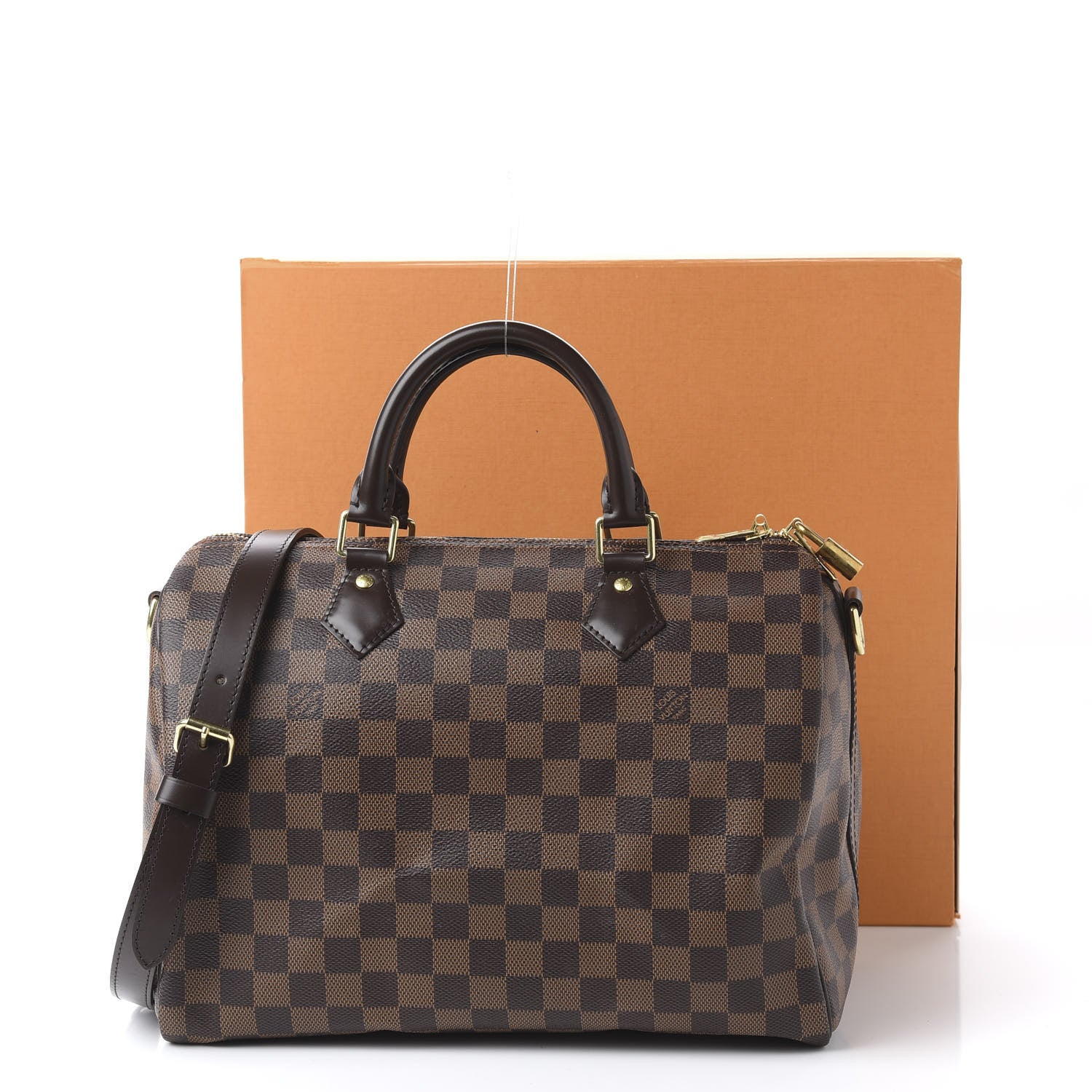 Louis Vuitton Damier Ebene Speedy Bandouliere 30 12 of 12