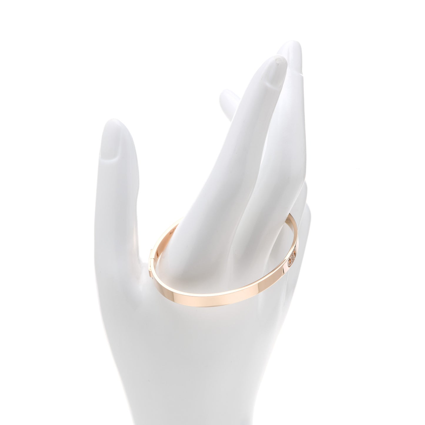 18K Rose Gold Diamond PM H D'Ancre Bracelet SH