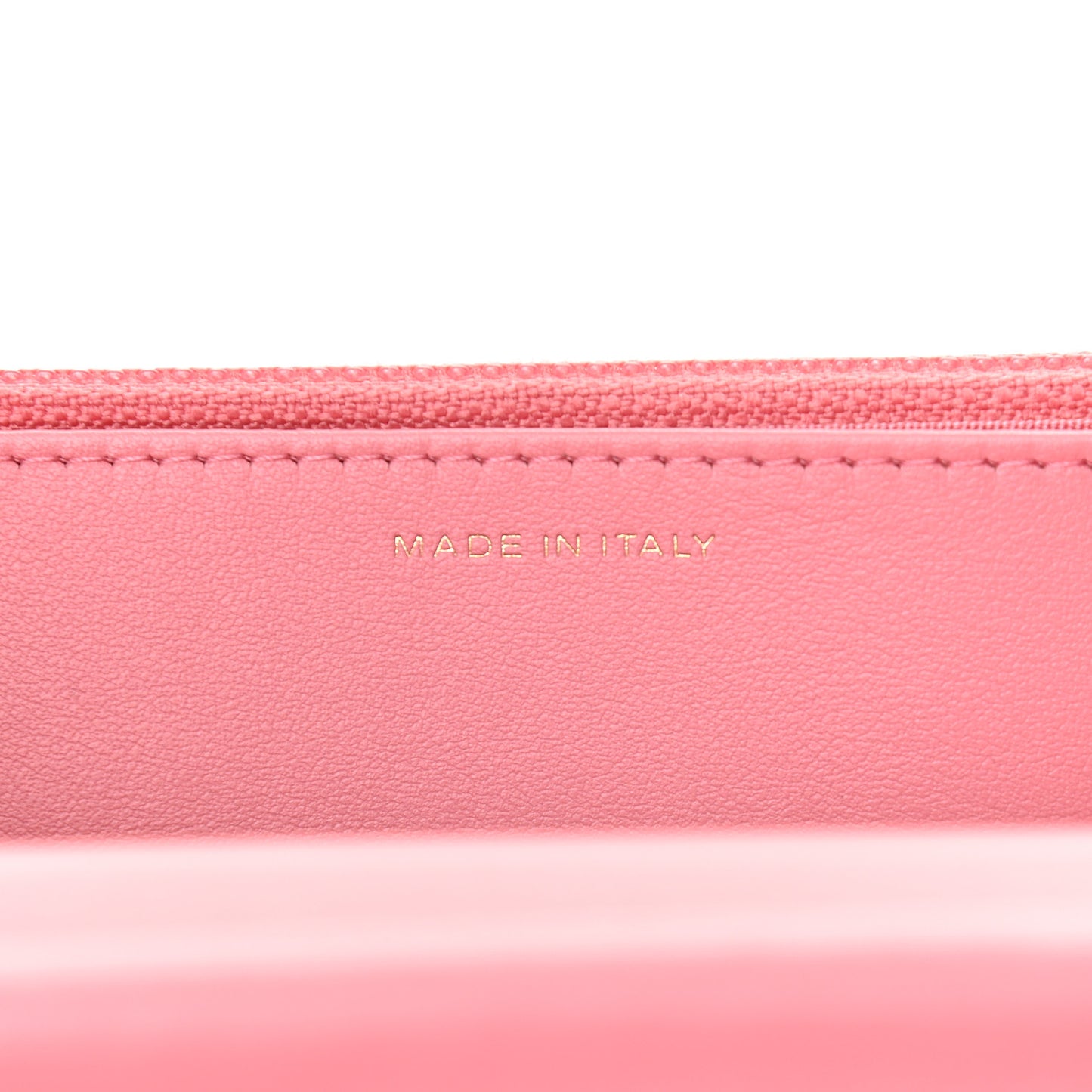 Caviar Camellia Embossed Wallet On Chain WOC Pink