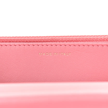 Chanel Caviar Camellia Embossed Wallet On Chain WOC Pink 6 of 9