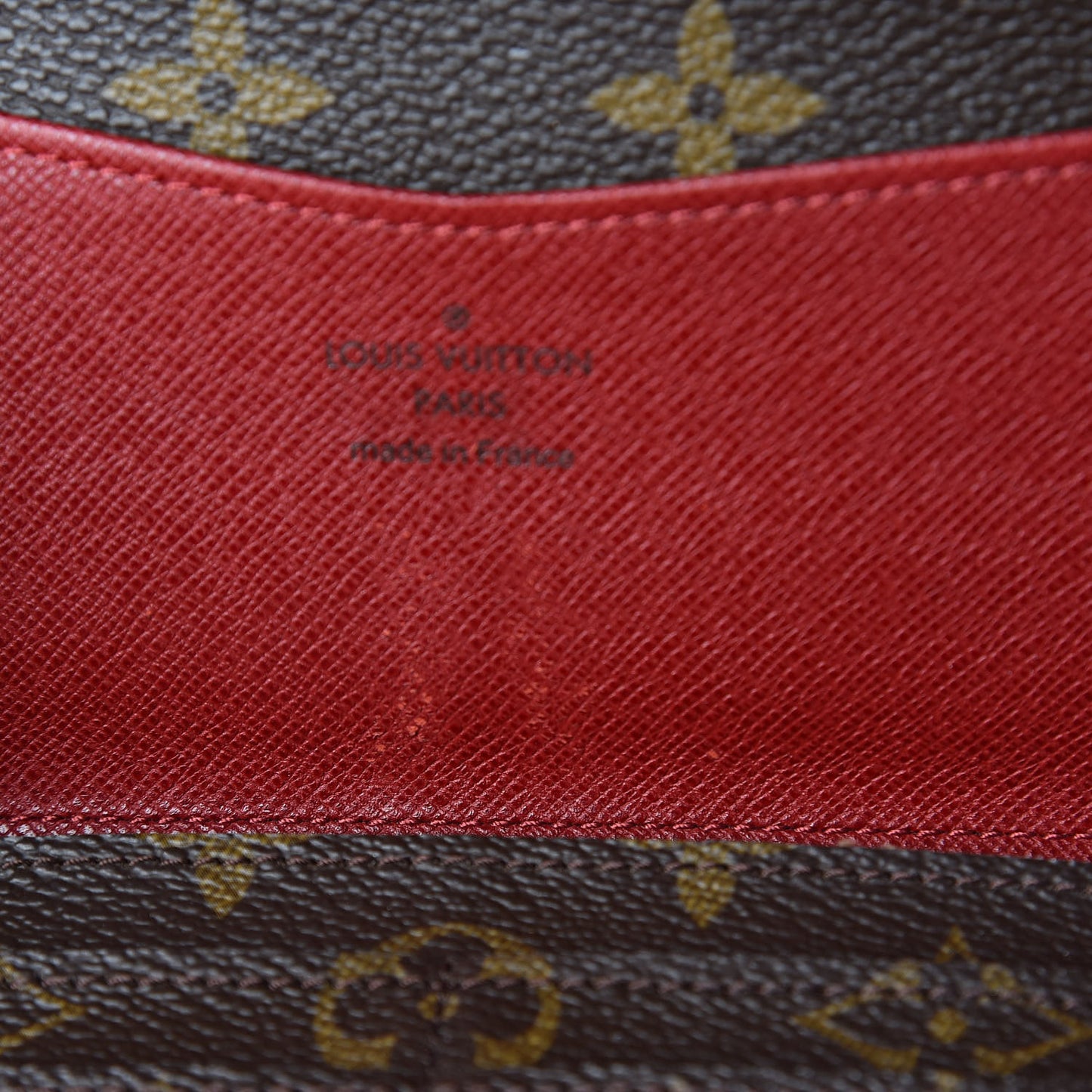 Monogram Josephine Wallet Red