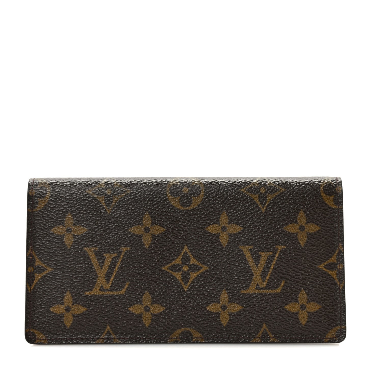 Monogram Simple Checkbook Holder Wallet