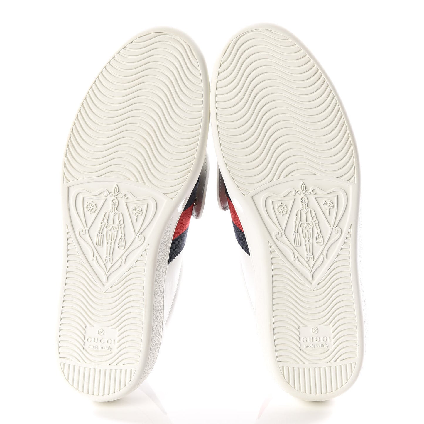 Calfskin Web Wolf Embroidered Mens Ace Sneakers 5 White