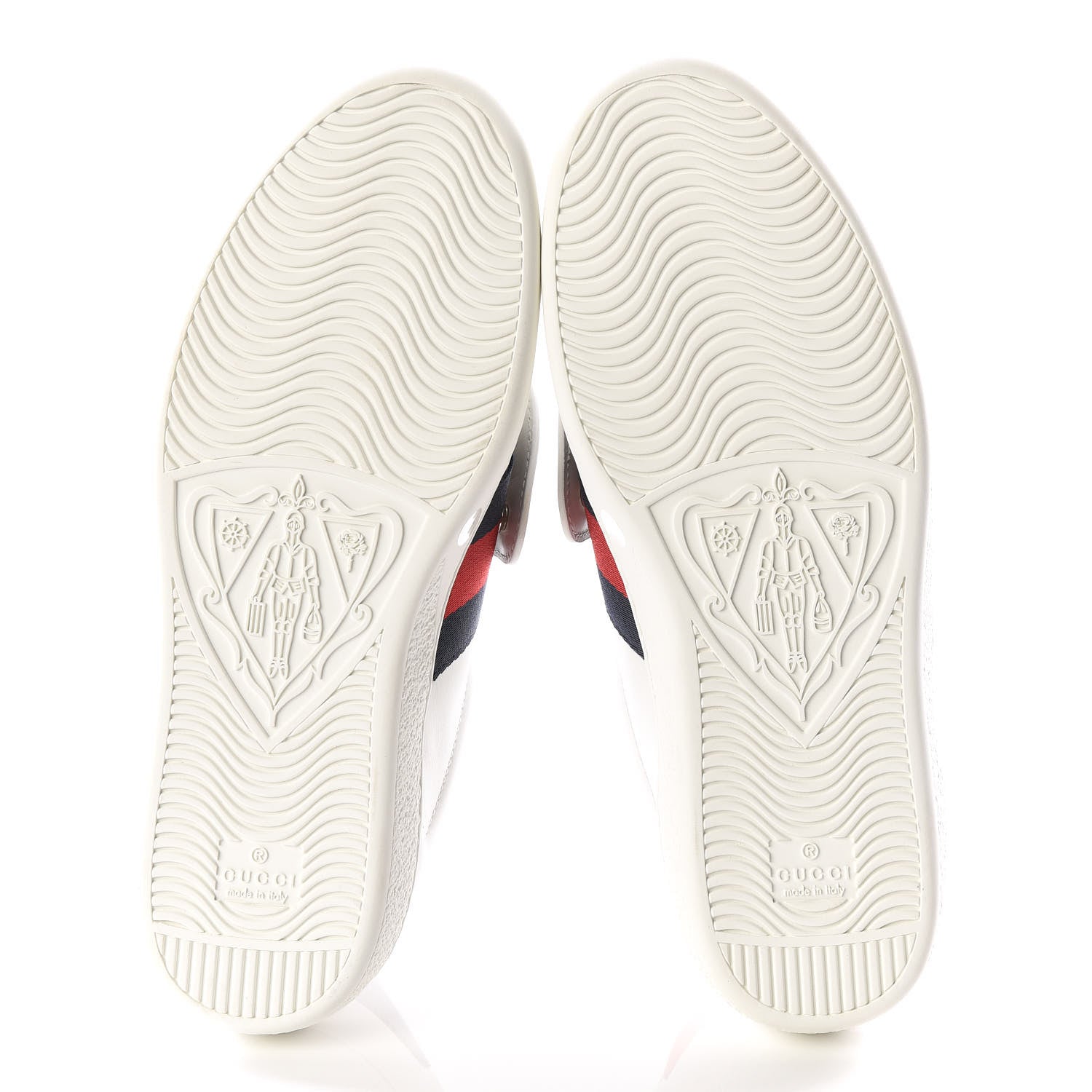 Gucci Calfskin Web Wolf Embroidered Mens Ace Sneakers 5 White 5 of 10