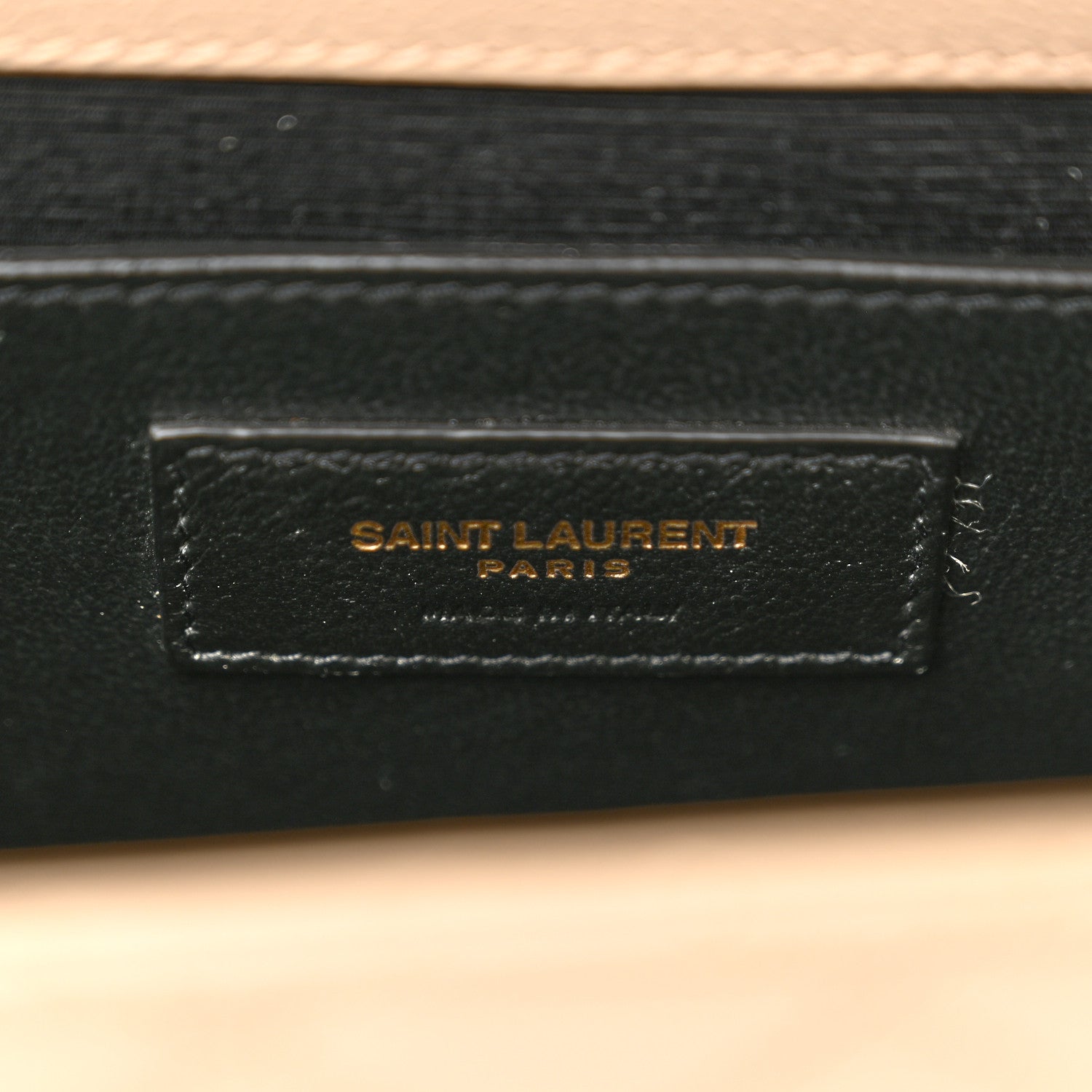 Saint Laurent Grain De Poudre Textured Mixed Matelasse Medium Triquilt Monogram Satchel Dark Beige 6 of 9