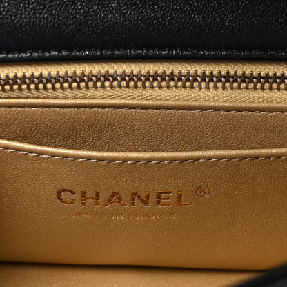 Chanel Lambskin Quilted Mini Rectangular Pearl Crush Flap Black 6 of 11