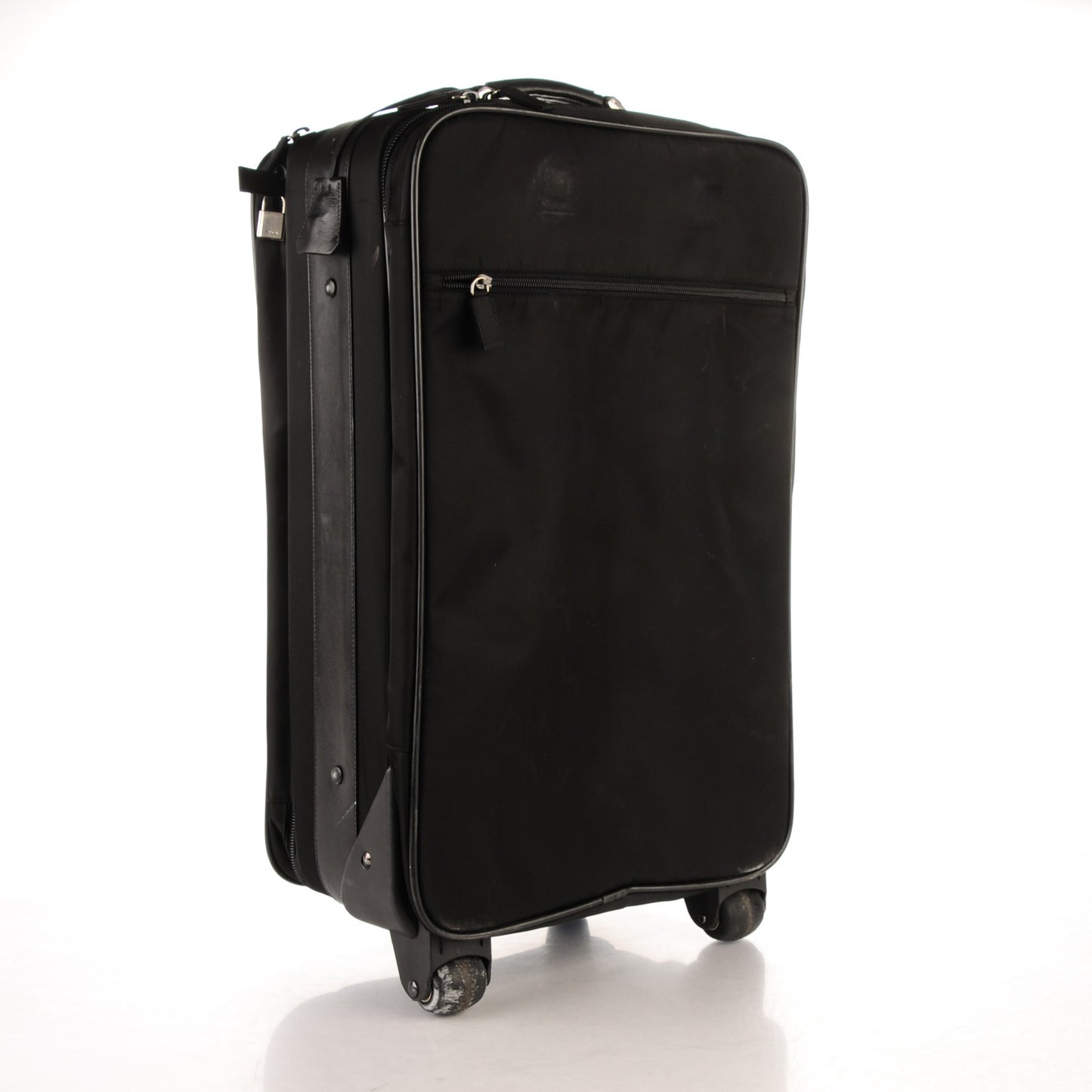 Tessuto Saffiano Trolley Luggage Nero Black