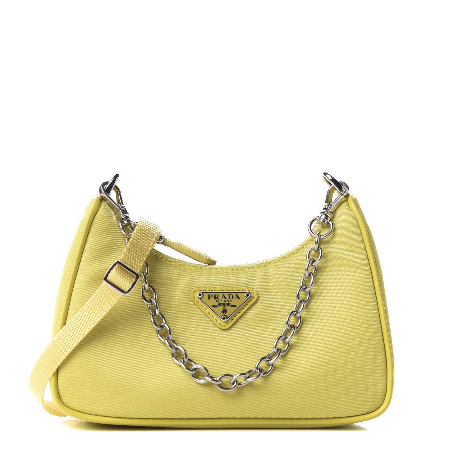 Tessuto Nylon Saffiano Mini Re-Edition 2000 Shoulder Bag Ananas