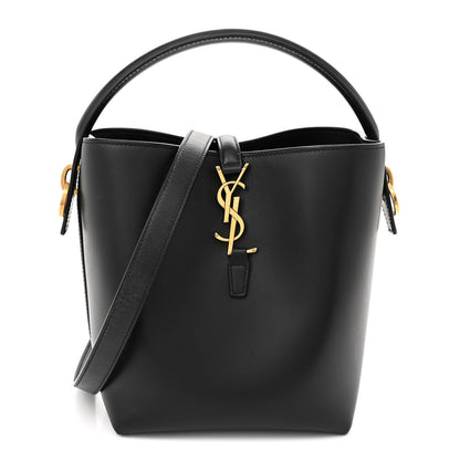 Saint Laurent Shiny Calfskin Le 37 Bucket Bag Black 1 of 15