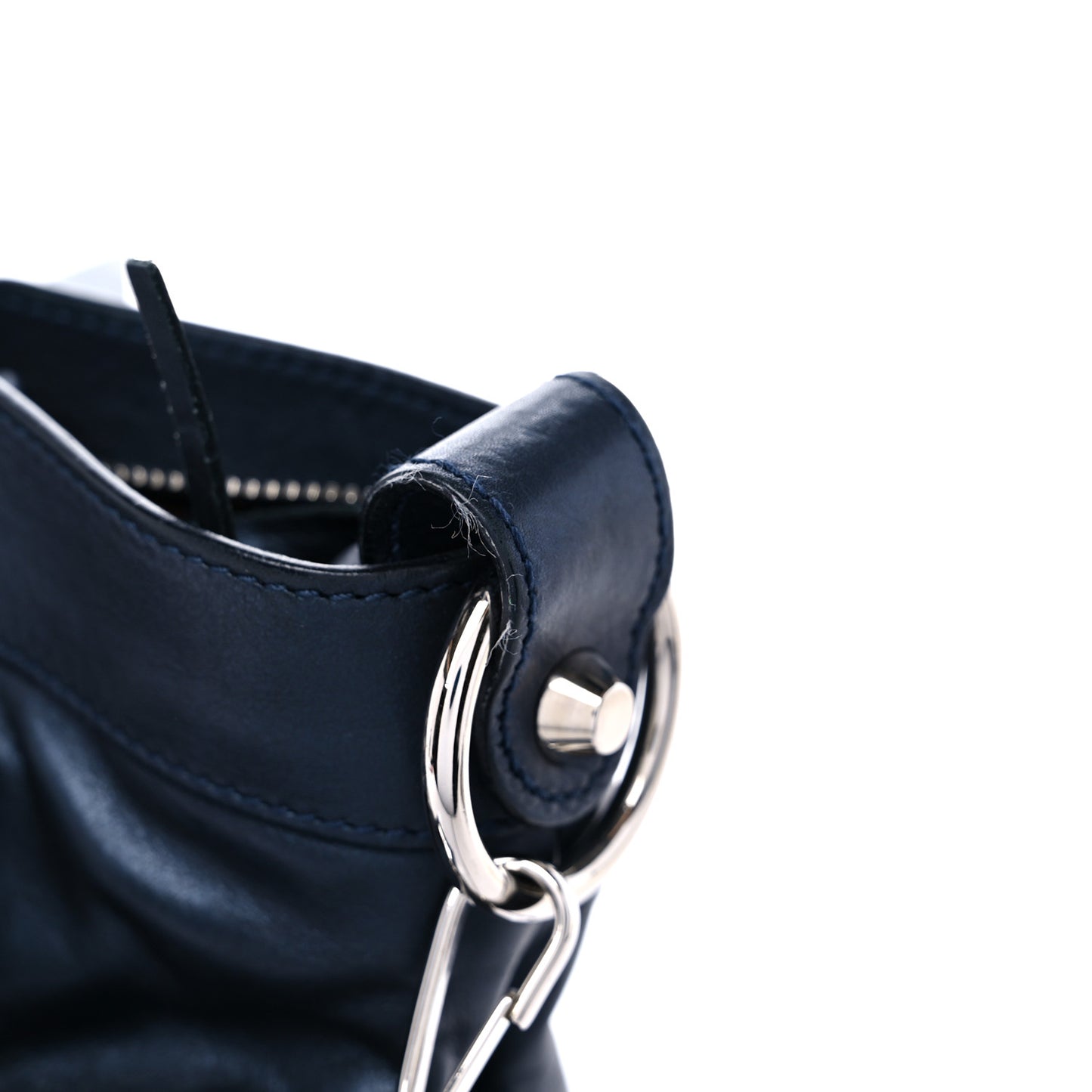 Iridescent Calfskin Classic Hardware First Bleu Mineral