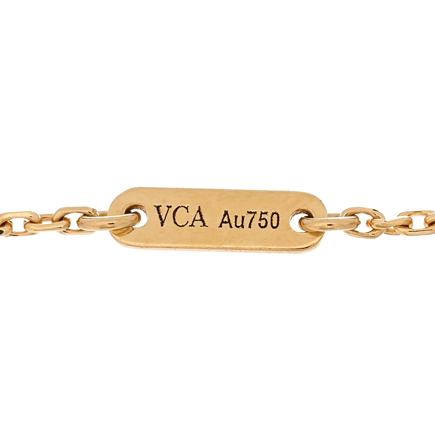 18K Yellow Gold Mother of Pearl Sweet Alhambra Bracelet