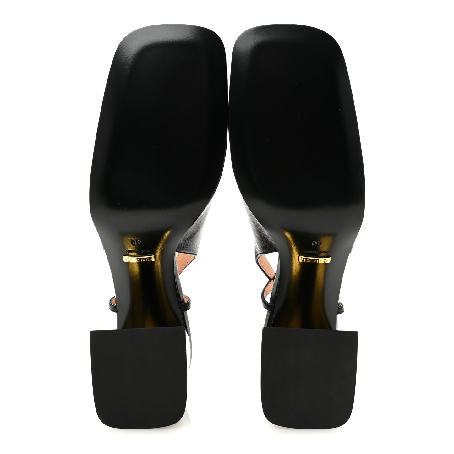 Malaga Kid Horsebit 75mm Slingback Pumps 40 Black