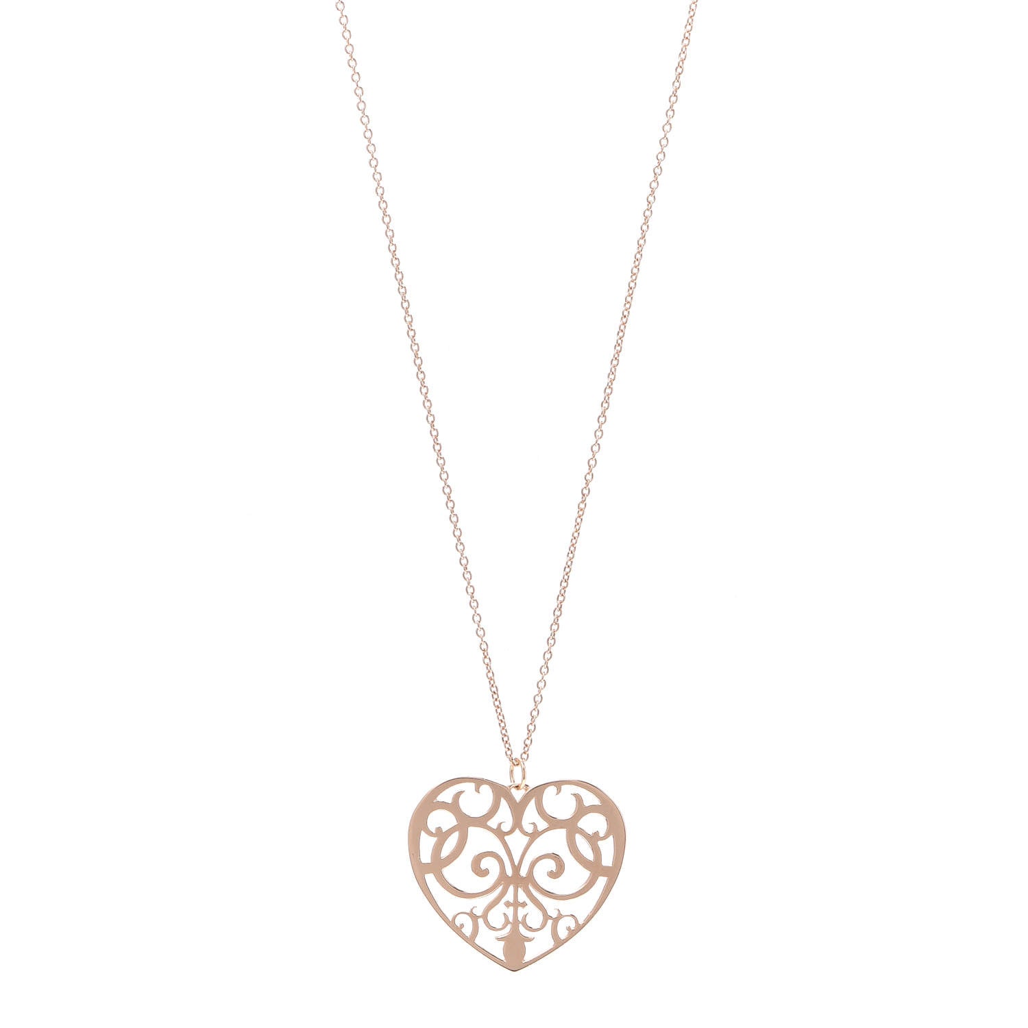 Tiffany Rubedo Large Enchant Heart Pendant Necklace 1 of 6