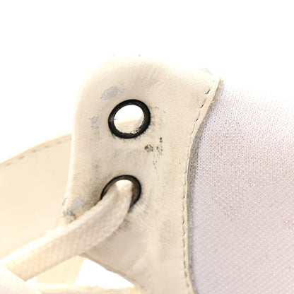 Louis Vuitton Metallic Calfskin Embossed Monogram Boombox Sneakers 37.5 White Silver 10 of 11