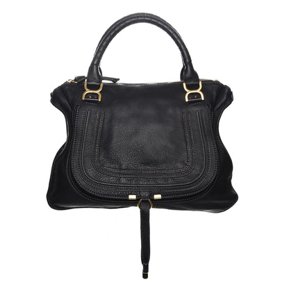 Chloe Calfskin Large Marcie Satchel Black 1 of 13