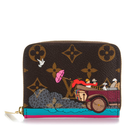 Louis Vuitton Monogram 2015 Christmas Animation Zippy Coin Purse Hibiscus 1 of 7