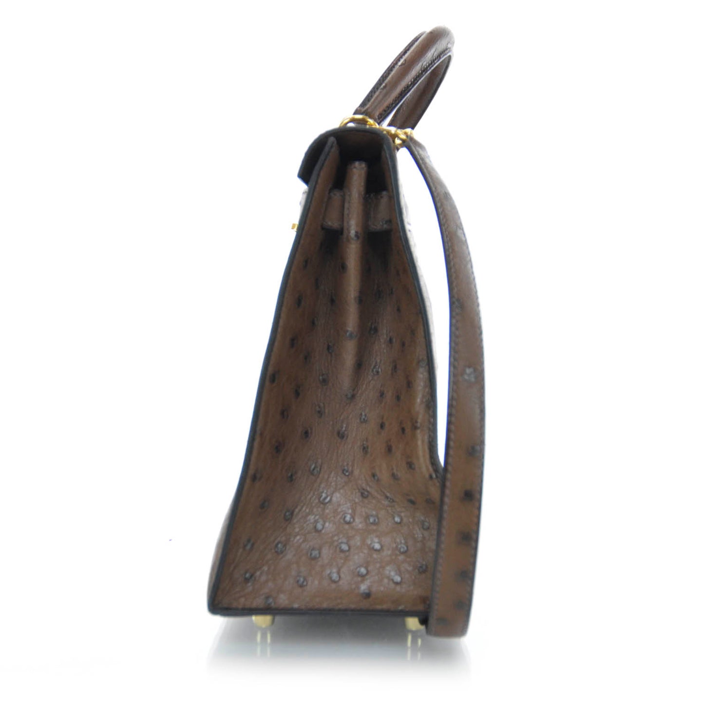 Ostrich Kelly 28 Chocolate