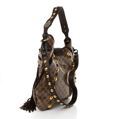 Gucci Crystal Monogram Fringe Babouska Hobo 3 of 11