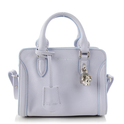 Alexander McQueen Pebbled Calfskin Mini Padlock Tote Lavender 1 of 7