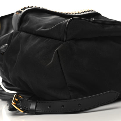 Stella McCartney Nylon Eco Alter Nappa Mini Falabella GO Backpack Black 8 of 9
