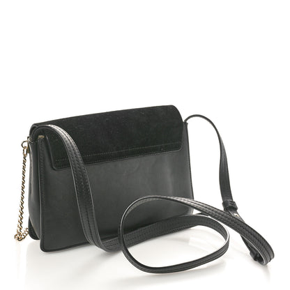 Chloe Suede Calfskin Small Faye Shoulder Bag Black 2 of 11
