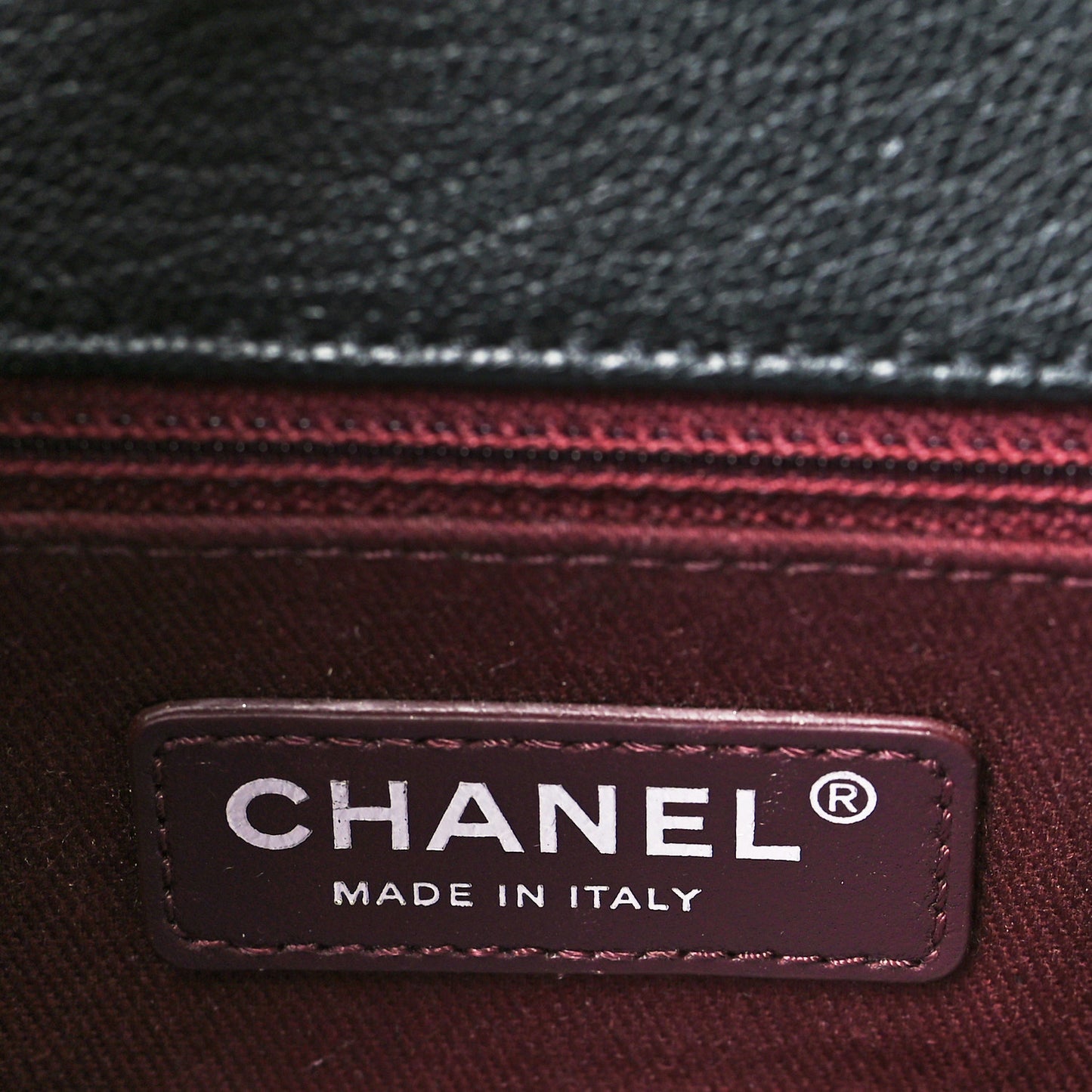 Goatskin Quilted Medium Perfect Edge Flap Black