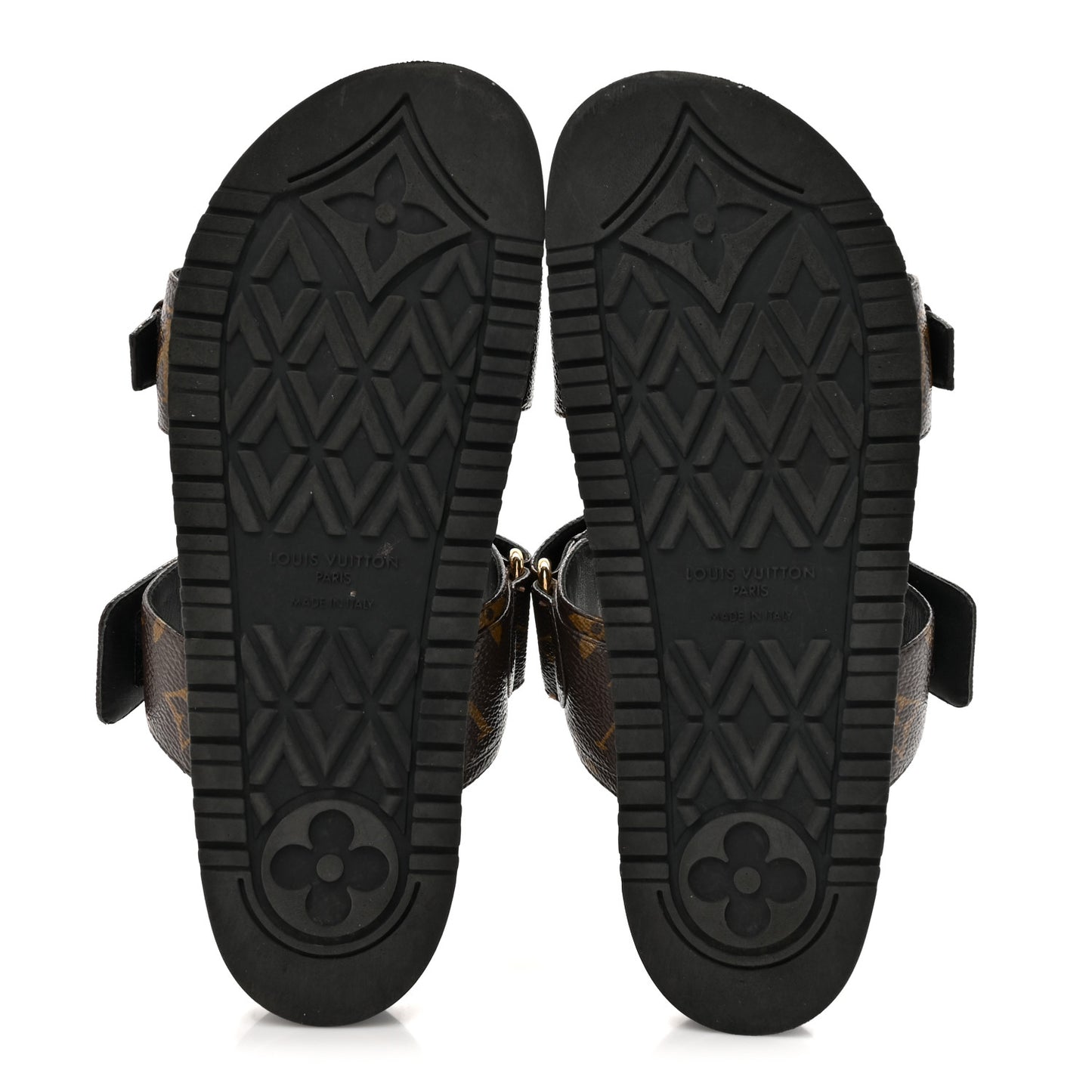 Monogram Bom Dia Mule Sandals 38 Black