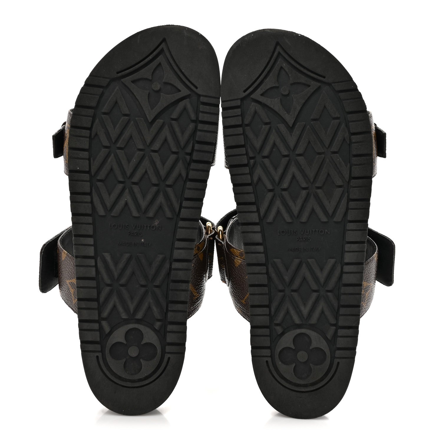 Louis Vuitton Monogram Bom Dia Mule Sandals 38 Black 6 of 14