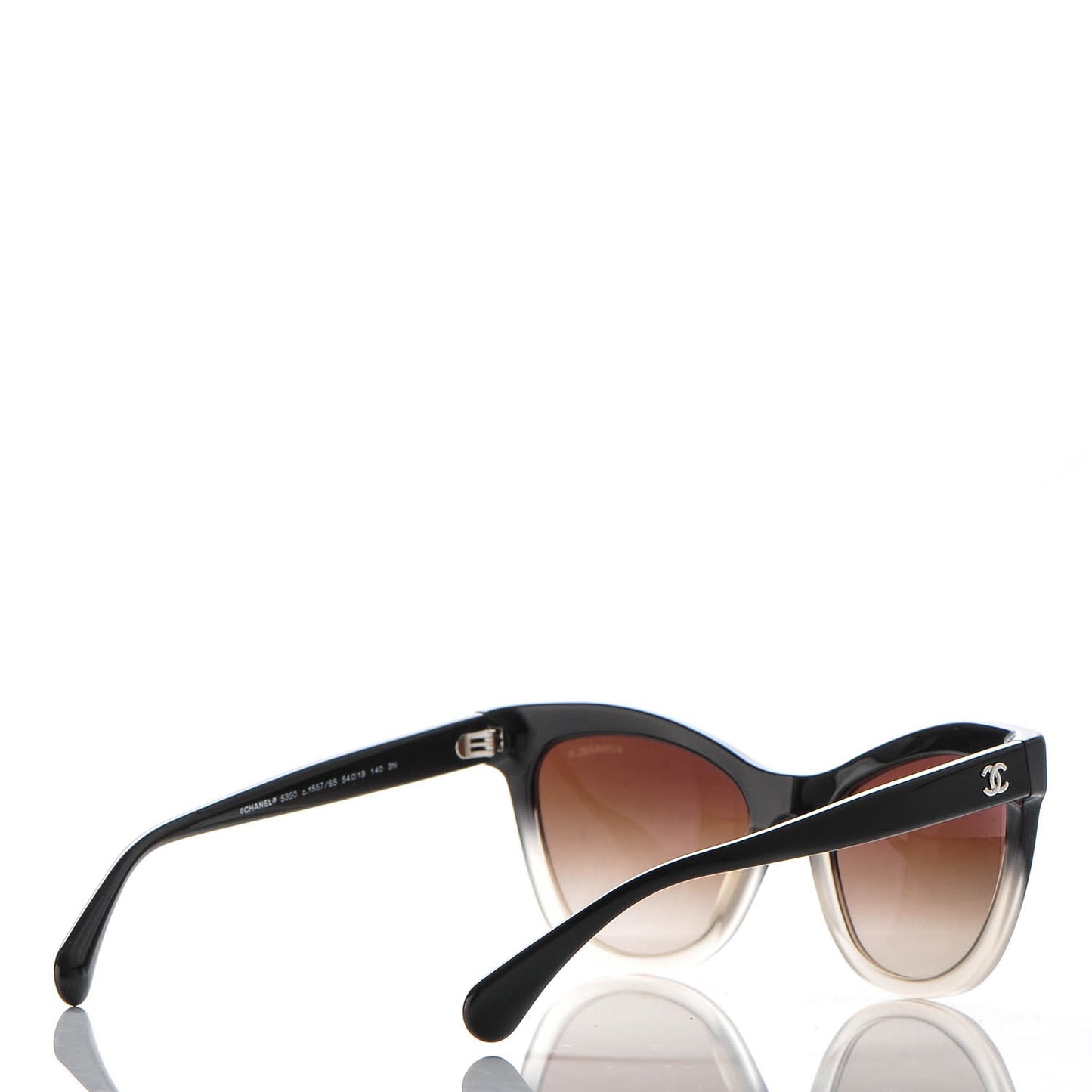 Acetate CC Cat Eye Summer Sunglasses 5350 Black Beige