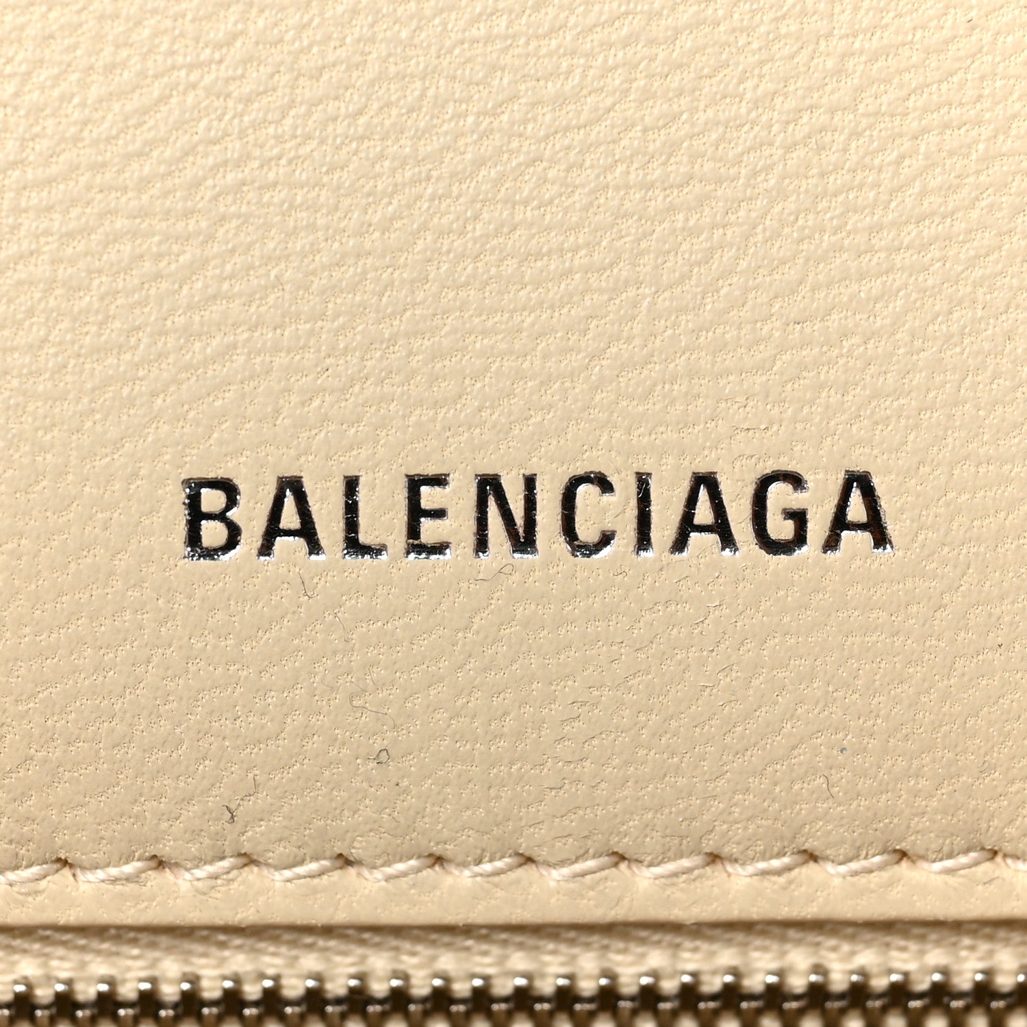 Balenciaga Curly Faux Shearling Small Hourglass Top Handle Bag Beige 6 of 8