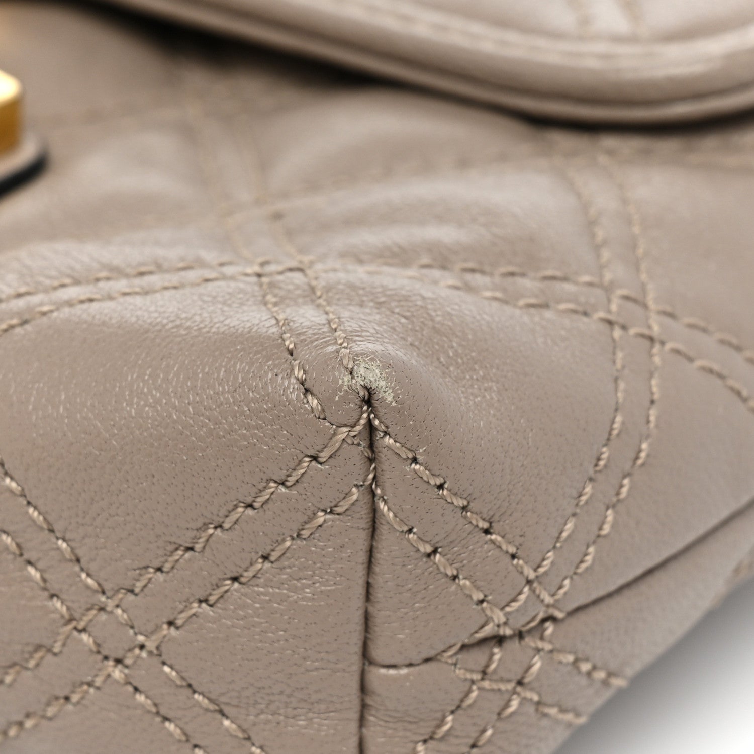 Marc Jacobs Lacquered Lambskin Baroque Single Flap Grey 10 of 15