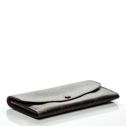 Louis Vuitton Monogram Emilie Wallet Red 4 of 8