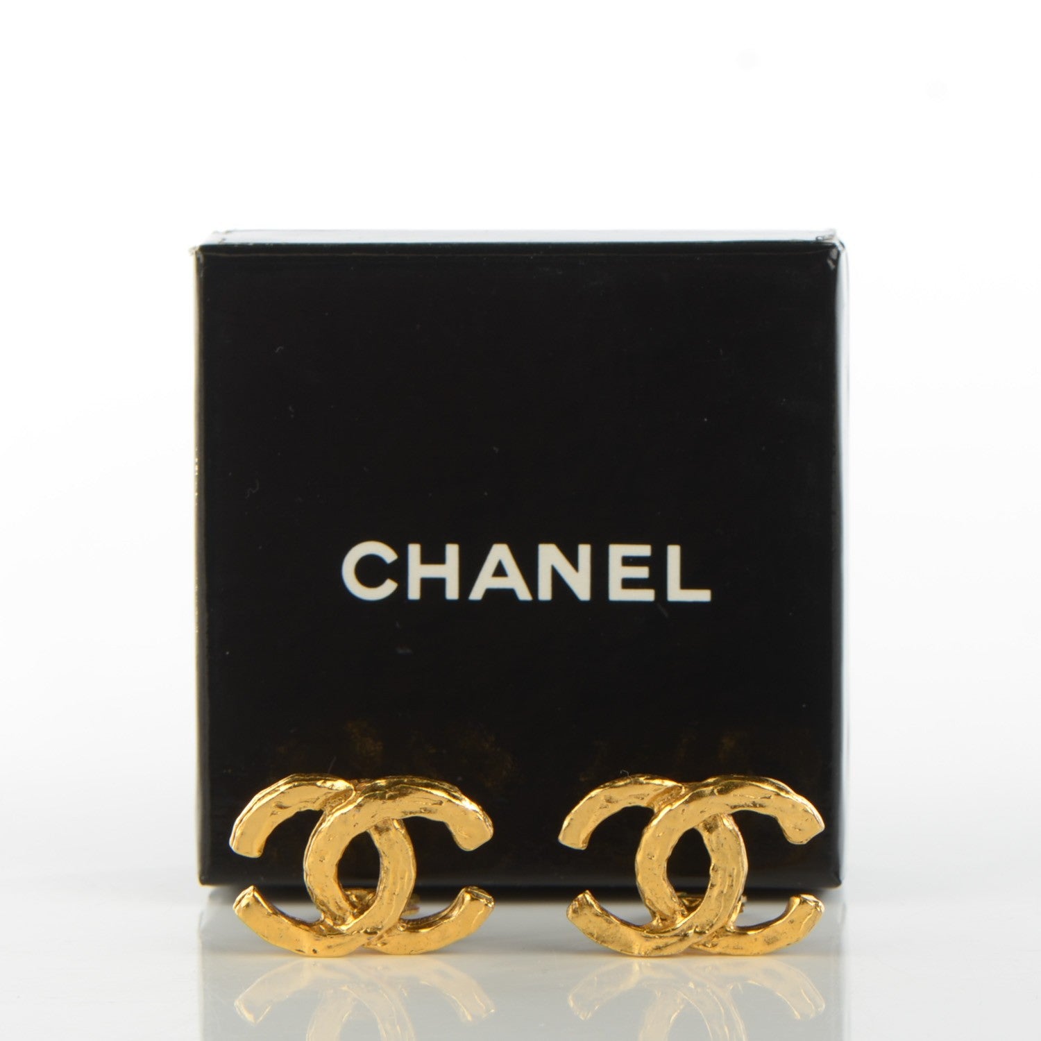 Chanel CC Clip On Earrings Gold 3 of 5