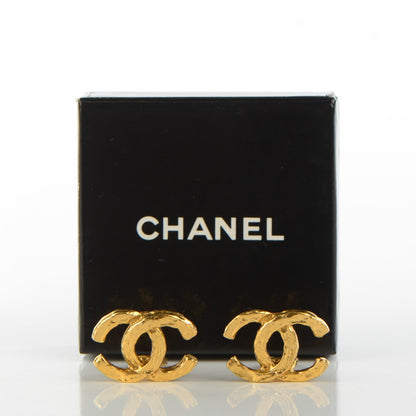 Chanel CC Clip On Earrings Gold 3 of 5