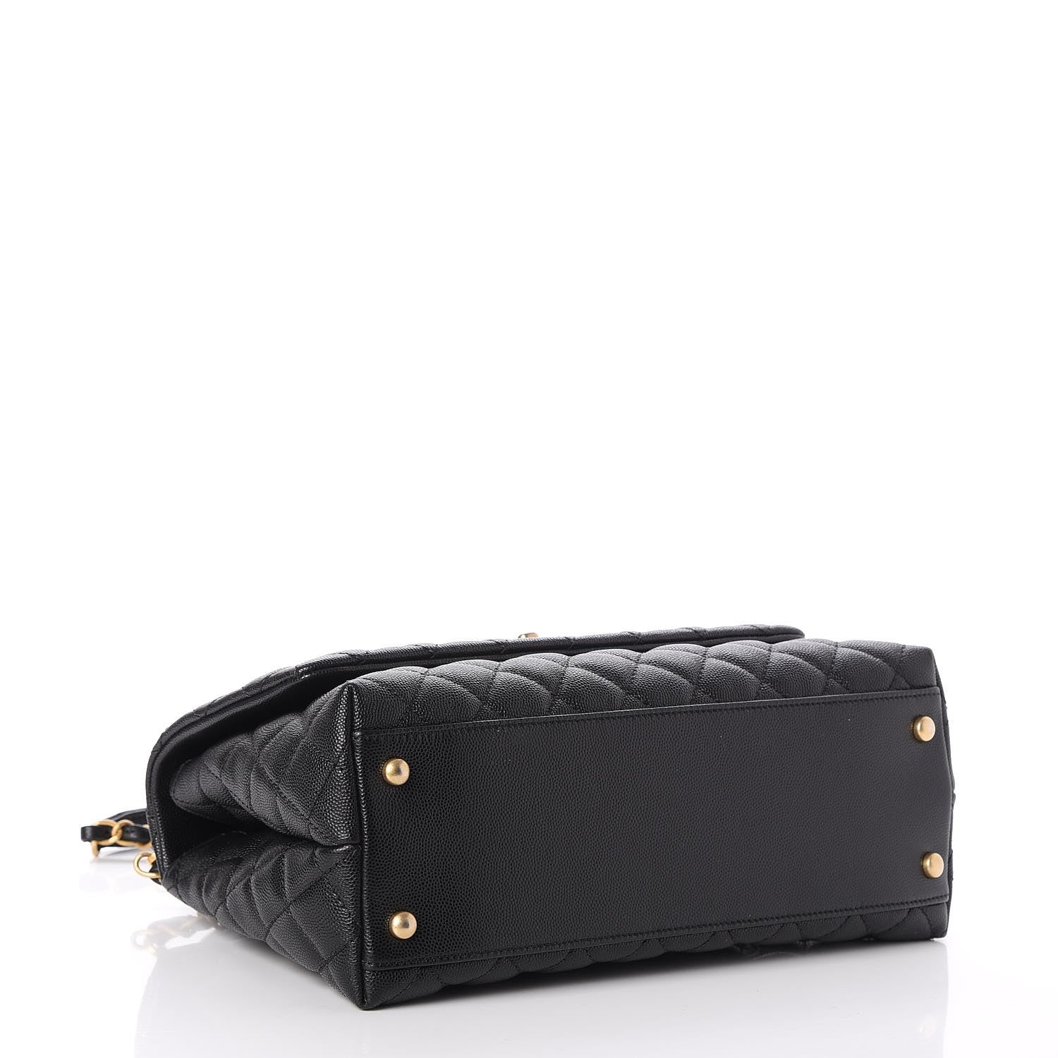 Chanel Caviar Quilted Small Coco Handle Flap Black 4 of 8