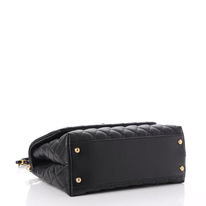 Chanel Caviar Quilted Small Coco Handle Flap Black 4 of 8