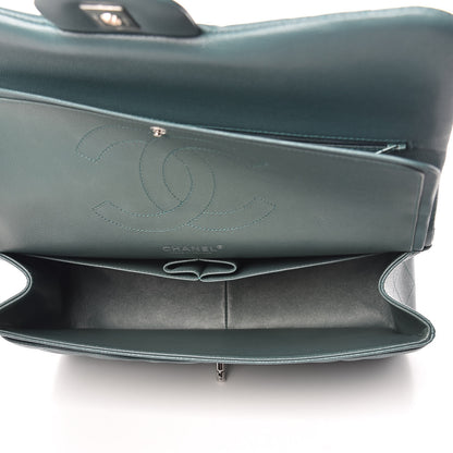 Chanel Caviar Quilted Jumbo Double Flap Dark Green 5 of 13