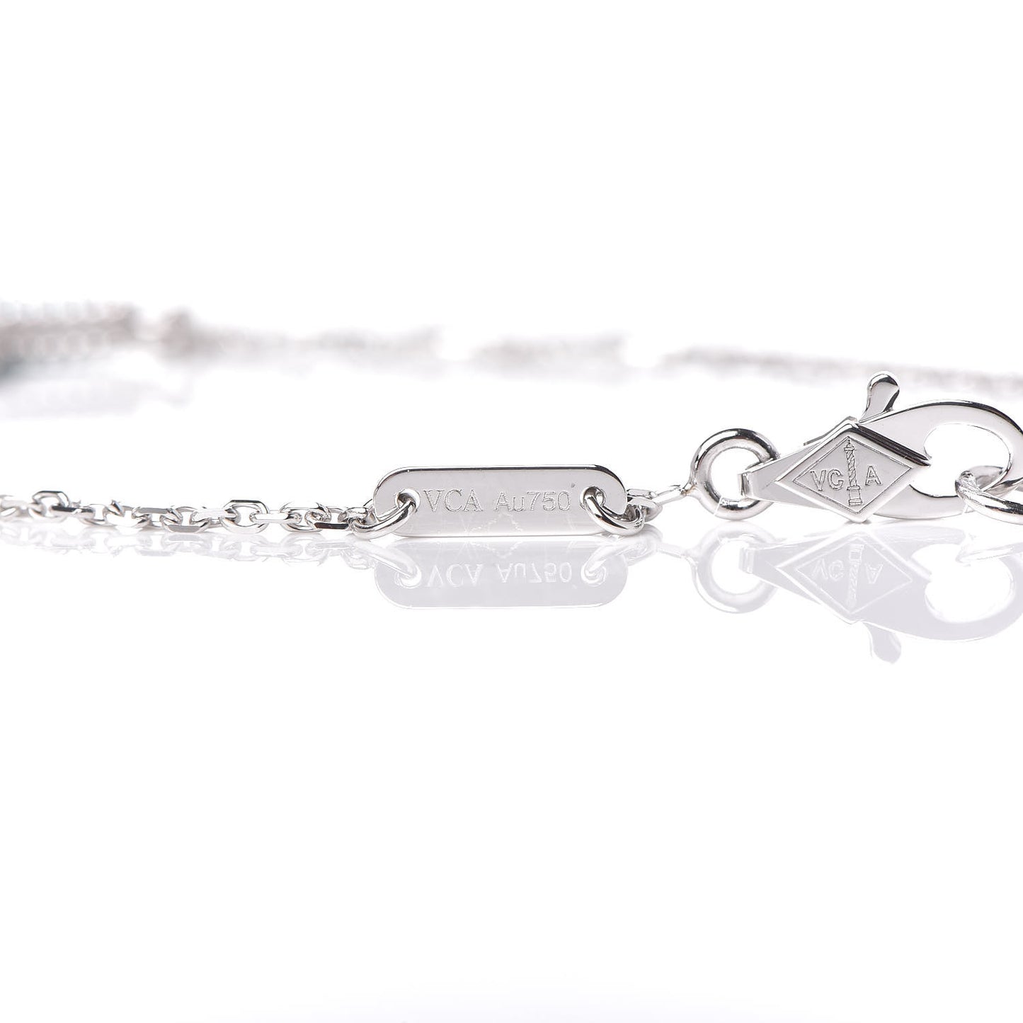 18K White Gold Turquoise Sweet Alhambra Butterfly Bracelet
