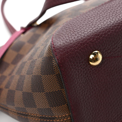 Louis Vuitton Damier Ebene Cuir Taurillon Hyde Park Fuchsia 9 of 9